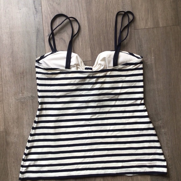 Kate Spade Striped Tankini Top Size L - Picture 2 of 4